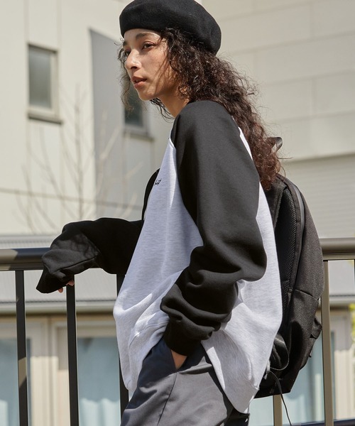 HECT トレーナー スウェット 「HECT」Big Raglan Sleeve Sweatshirt