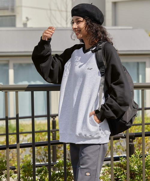 HECT トレーナー スウェット 「HECT」Big Raglan Sleeve Sweatshirt