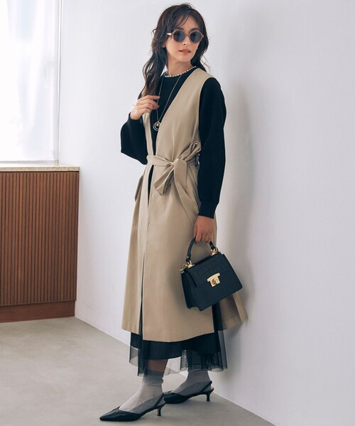 BURBERRYS◇160cm前後/トレンチコート/L/コットン/KHK/裾などにシミ