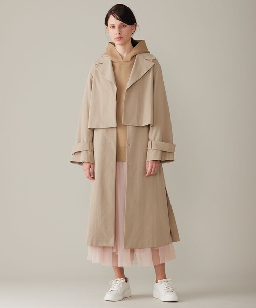TOKYO DRESS◇トレンチコート/フリーサイズ/コットン/カーキ/TO-3100