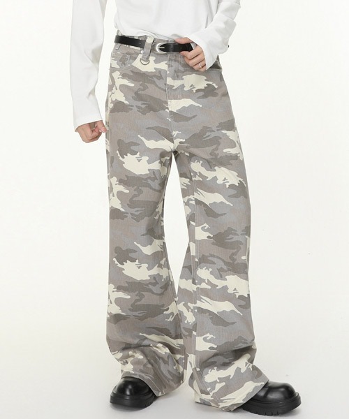 Ressaca（レサーカ） ジーンズ Dカン付きワイドストレートデニムパンツ