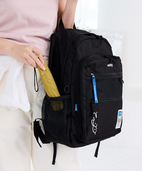 新品　ミッフィー　miffy レディース　大容量　リュック　通勤　バックパック Miffy miffy バックパック 30L チャーム付き 通学 通勤