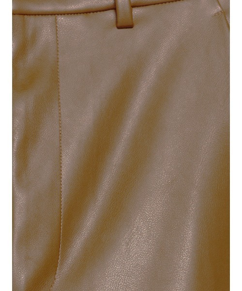 anuans（アニュアンス） パンツ ヴィーガンレザーワイドパンツ