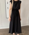 ワンピース リネン風ワンピース レディース 春夏半袖の詳細画像1