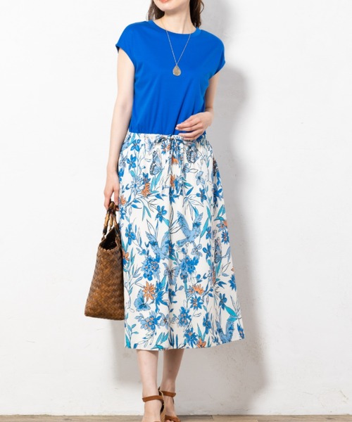 ワンピース 裾プリントアクセントワンピース : ZOZOTOWN Yahoo!店