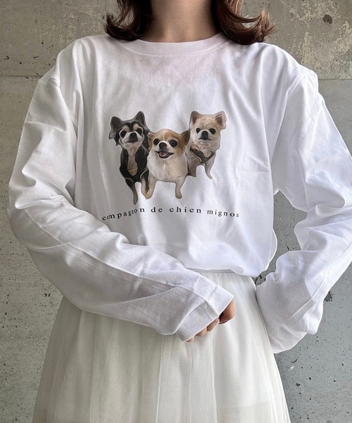 tシャツ DOGプリントTシャツ レディース : ZOZOTOWN Yahoo!店 - 通販