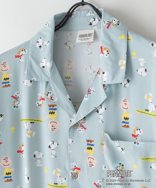PEANUTS シャツ 半袖 「PEANUTS/ピーナッツ」オリジナルプリント 