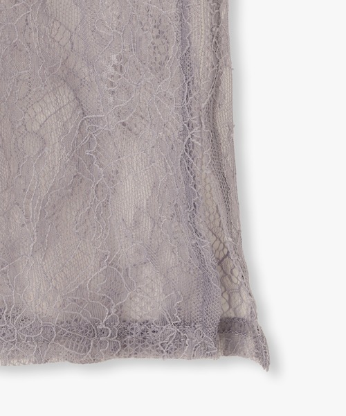 ワンピース ANNA SUI NYC ボタニカルモチーフレースロングドレス