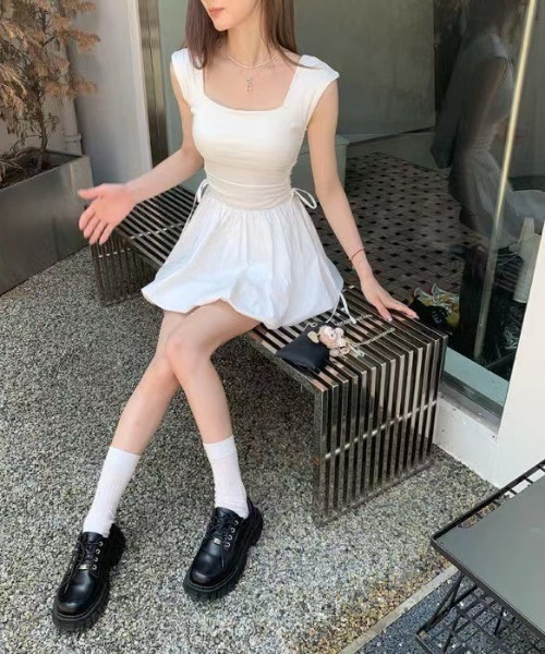Jacquard balloon onepiece | épine