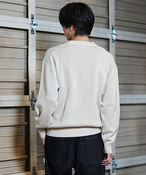 THRASHER（スラッシャー） セーター ニット JQDロゴセーター ムラサキ