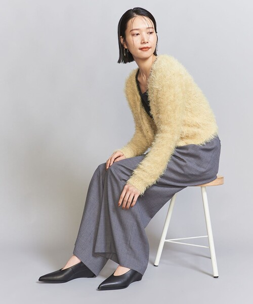 BEAUTY＆YOUTH UNITED ARROWS パンプス レザー ポインテッドウェッジ 