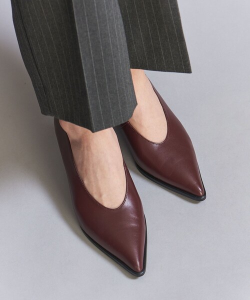 BEAUTY＆YOUTH UNITED ARROWS パンプス レザー ポインテッドウェッジ 