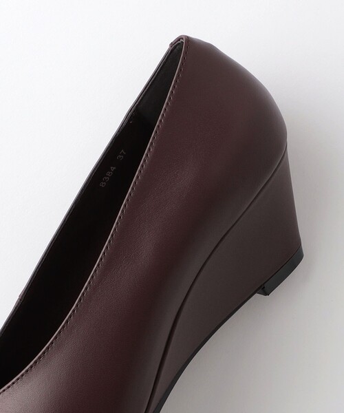 UNITED ARROWS ブラック ウェッジソールパンプス