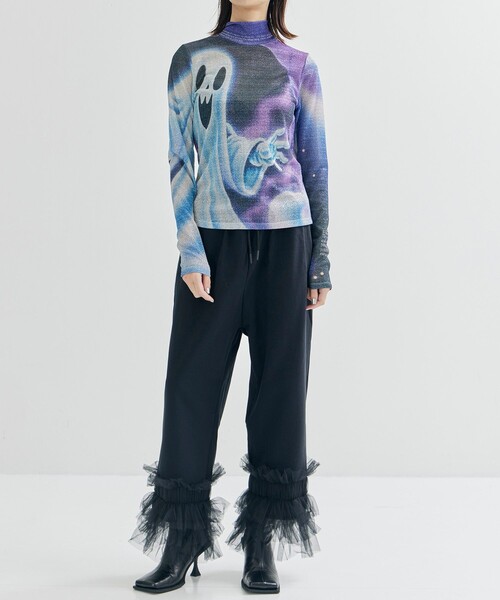 Graphic Glitter Top(36 PURPLE): YOHEI OHNO: WOMENS