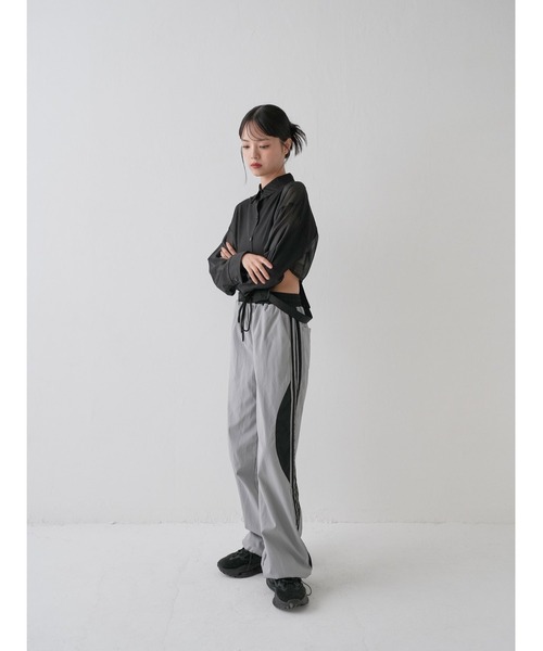 Uenui パンツ ユニーク ナイロン トラックパンツ レディース