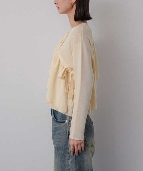 SENSE OF PLACE by URBAN RESEARCH ニット セーター 2WAYフリル