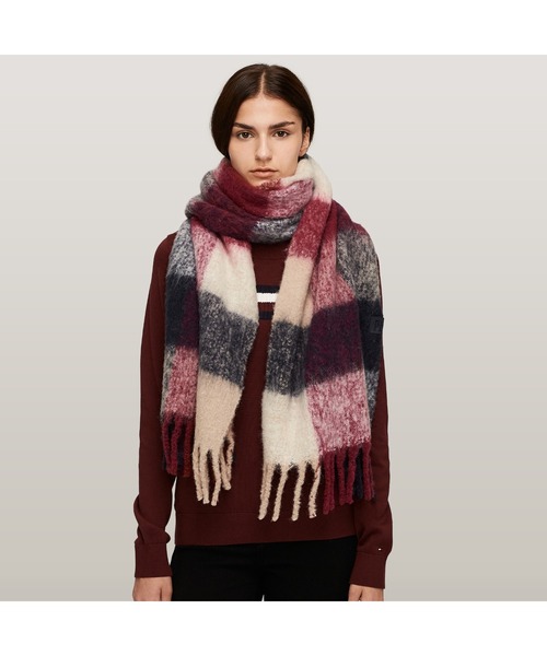 TOMMY HILFIGER マフラー ストール フラフィーミックスマフラー