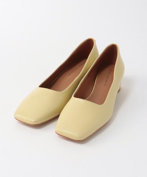 Chiaki Katagiri（チアキカタギリ） パンプス キッドレザー 丸ヒール