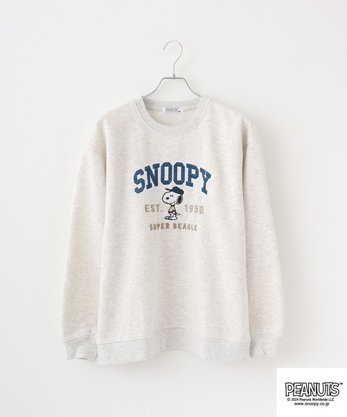 PEANUTS トレーナー スウェット 裏起毛ビックシルエットトレーナー