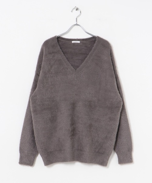 ITEMS URBANRESEARCH ニット セーター ミニシャギーVネック