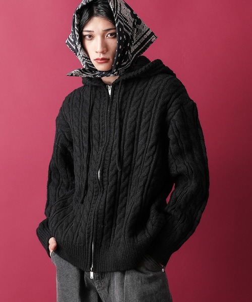 ankoROCK フルジップパーカー ankoROCK パーカー TEDDY ankoROCK ジップアップパーカー -オーバー