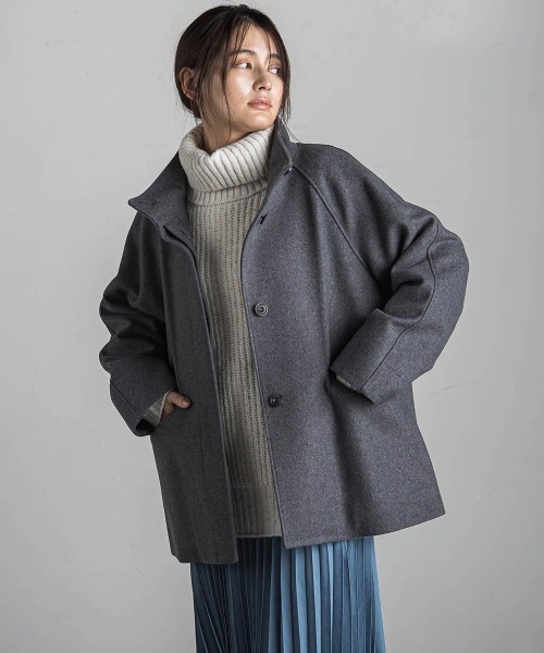 MAYSON GREY コート アウター スタンドカラーショートコート 