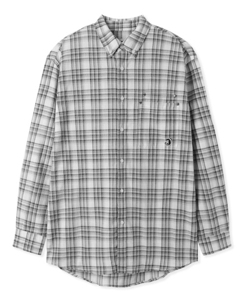ブラウス シャツ 「OY/オーワイ」 DUAL POCKET CHECK SHIRT/デュアルポケットチェックシャツ レディース メンズ