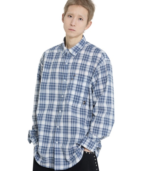 ブラウス シャツ 「OY/オーワイ」 DUAL POCKET CHECK SHIRT/デュアルポケットチェックシャツ レディース メンズ OY ブラウス シャツ 「OY/オーワイ」 DUAL POCKET CHECK SHIRT