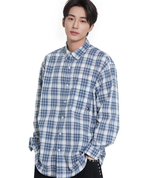 ブラウス シャツ 「OY/オーワイ」 DUAL POCKET CHECK SHIRT/デュアルポケットチェックシャツ レディース メンズ OY ブラウス シャツ 「OY/オーワイ」 DUAL POCKET CHECK SHIRT