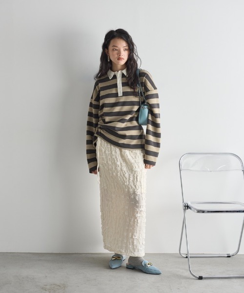 THE Yon tシャツ アシメドロストボーダーラガーシャツ