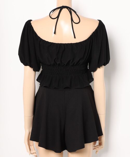 水着 DEFIANCE/ディファイアンス パフスリーブ ３点セット 水着 S25015 レディース