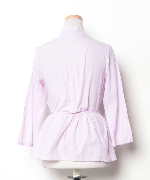 pal'las palace ブラウス Pal'las Palace 「Pal'las Palace」 ストライプ柄7分袖ブラウス