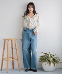 バレエシューズ パンプス ベルトフラットシュー...の詳細画像5