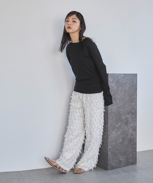 feepur tシャツ タンクレイヤードシアーロンTee レディース