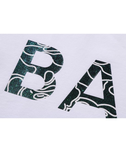 A BATHING APE tシャツ NEON CAMO GLITTER BAPE TEE レディース