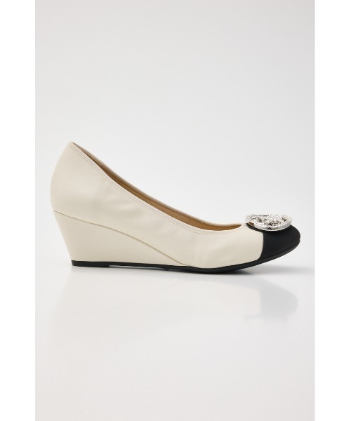 STACCATO（スタッカート） パンプス STビジューウェッジソールパンプス