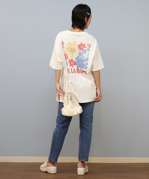 売れ筋商品|||ビラボン Tシャツ レディース トップス WILD AND FREE - Print T-shirt - white 楽天市場】ビラボン Tシャツ（レディースファッション）の通販