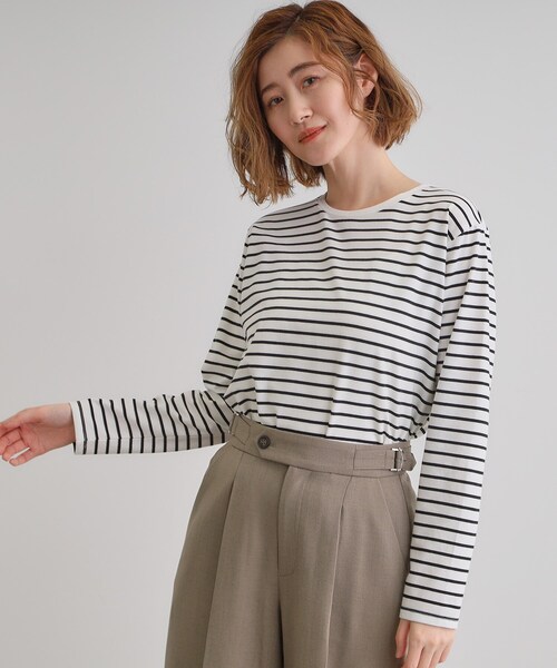 Grove T grove(グローブ) tシャツ 裾テールロンT レディース : ZOZOTOWN Yahoo!店 - 通販 - Yahoo!ショッピング