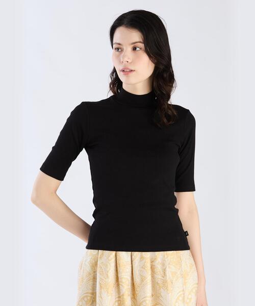 tシャツ オーガニックコットン 半袖 ハイネックTシャツ ”Vian” レディース