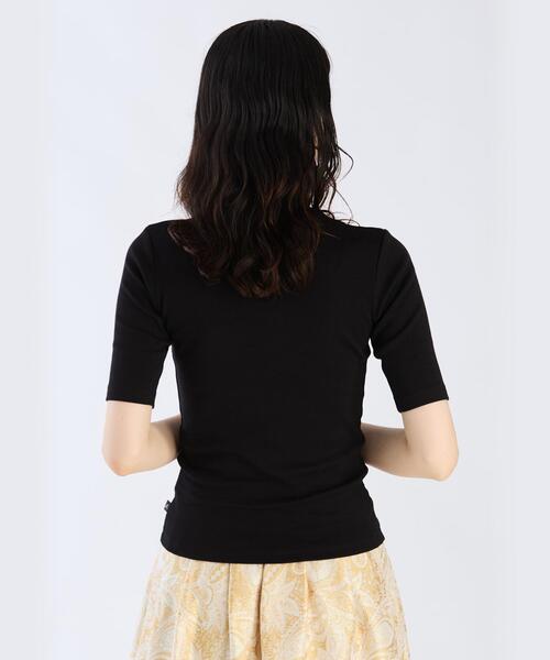 tシャツ オーガニックコットン 半袖 ハイネックTシャツ ”Vian” レディース