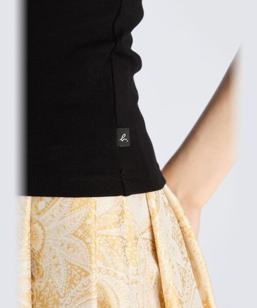 tシャツ オーガニックコットン 半袖 ハイネックTシャツ ”Vian” レディース