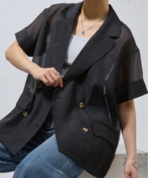 09M459◯ COLONY CLOTHING 薄手 テーラードジャケット COLONY 2139 ジャケット テーラードジャケット シアー半袖