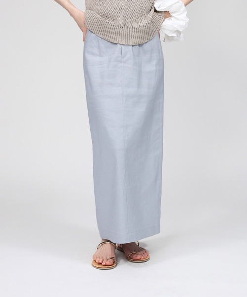 BABYLONE スカート リネンレーヨンストレッチスカート : ZOZOTOWN