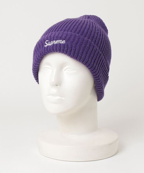 Supreme 紫 ニット帽 Supreme（シュプリーム） ニットキャップ - パープル メンズ