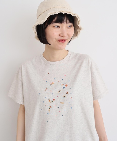 tシャツ 夏のひととき　スケッチＴシャツ レディース