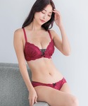 ブラジャー ショーツセット 編み上げレースのキ...の詳細画像1