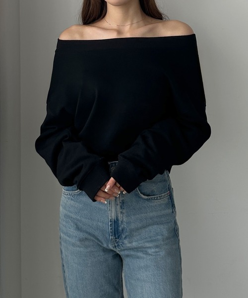 [Louere] тренировочный cut and sewn MEDIUM черный женский 