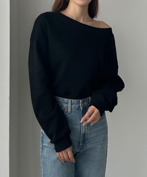 [Louere] тренировочный cut and sewn MEDIUM черный женский 