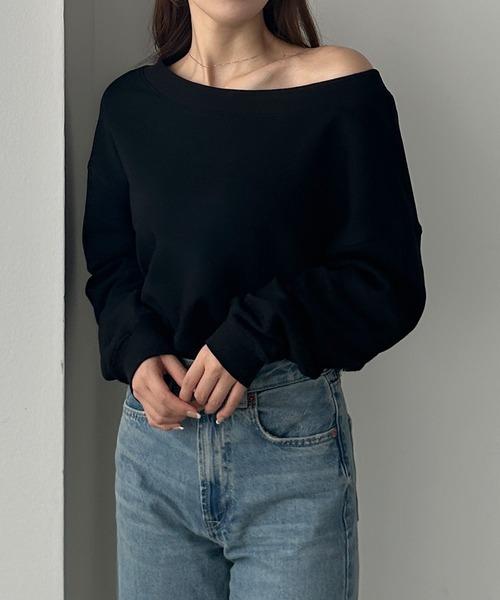[Louere] тренировочный cut and sewn MEDIUM черный женский 