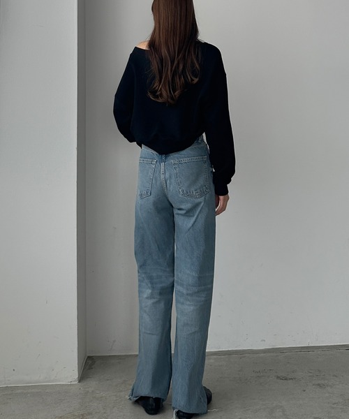 [Louere] тренировочный cut and sewn MEDIUM черный женский 